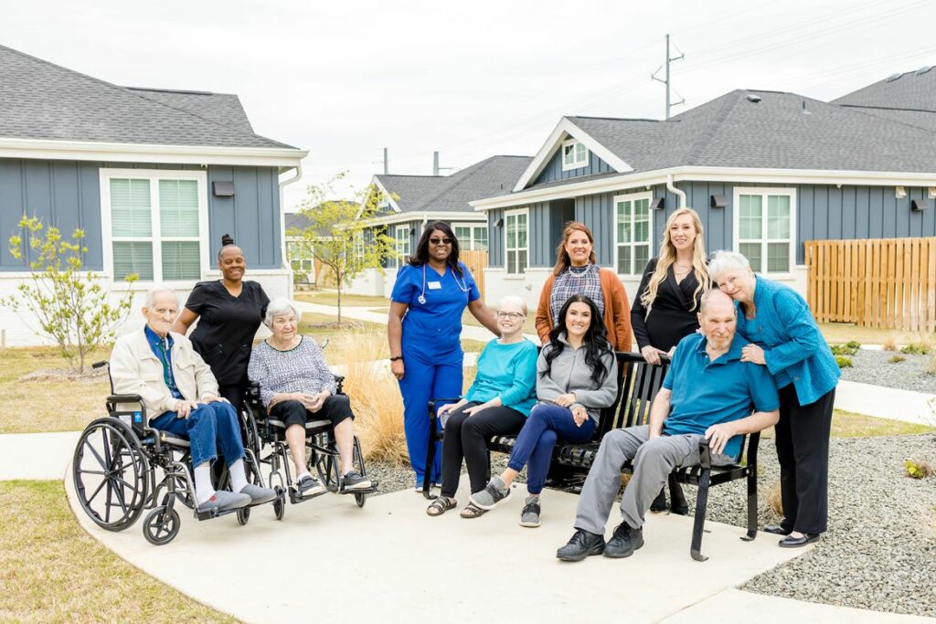 Sage Oak of Denton | Residents and staff gathered as a community