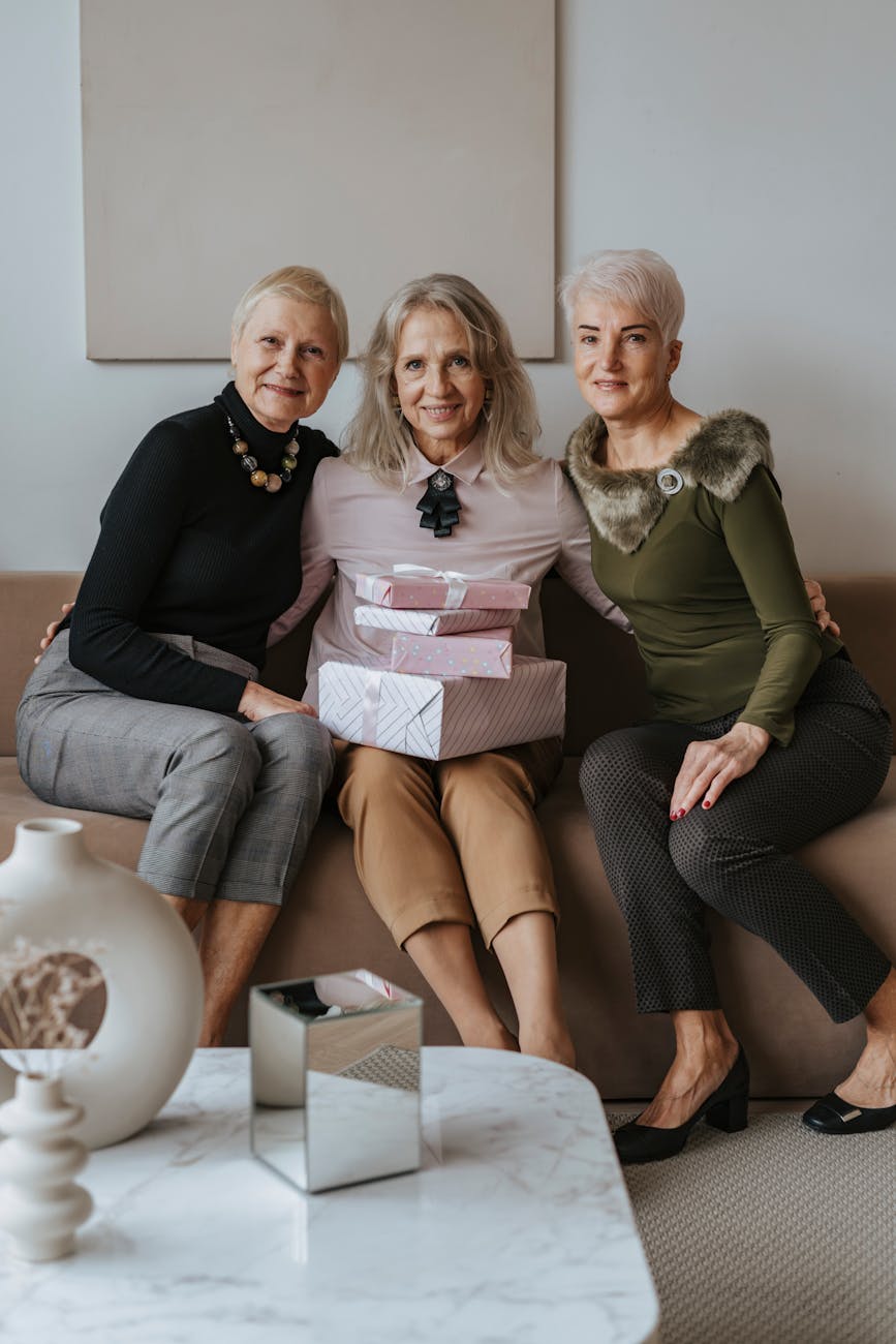 photo of elderly women sitting together